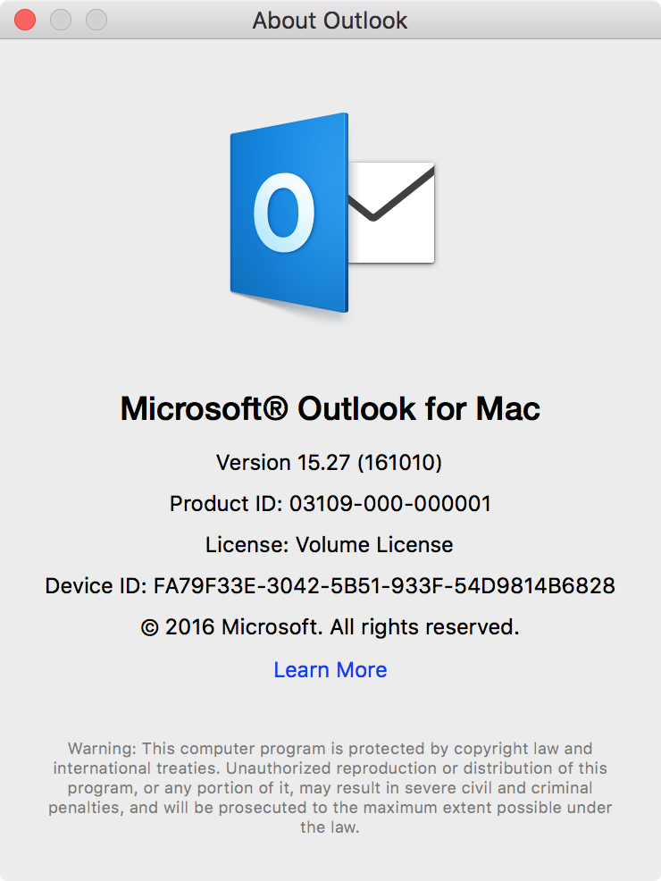 outlook for mac attachments warning